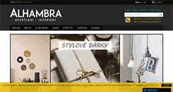 Desktop Screenshot of alhambra.cz